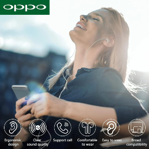 หูฟัง สมอลทอล์ค OPPO Type-C สำหรับ ออปโป้ Reno10 Pro Plus ไทป์ซี สวมใส่สบาย เสียงดี เบสนุ่ม รับ-วางสายปุ่มปรับระดับเสียง