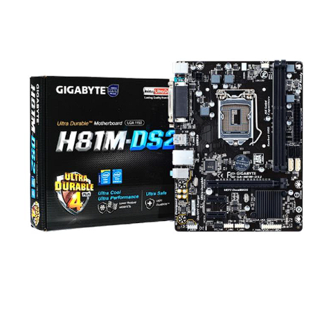 GIGABYTE SOCKET 1150 H81 Model : GA_H81M_DS2 /h81 LWC ประกัน 1ปี เกรด A