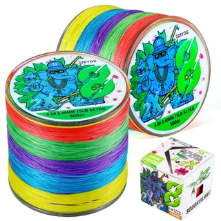 Sougayilang X8 300M PE สายการประมง Braided Line ความจุสูงสุด 75LB คันเบ็ดตกปลา สายการประมงกลางแจ้งที่มีประสิทธิภาพ