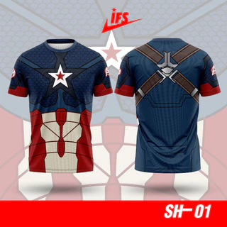 เสื้อยืดการ์ตูน มาร์เวล MARVEL Captain America