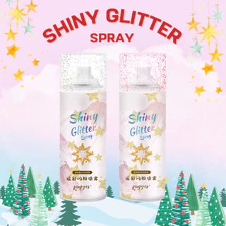 Shiny Glitter Spray สเปรย์กากเพชรวิ้งค์ฉ่ำๆ มีกลิ่นหอม กลิตเตอร์ชิมเมอร์ สีสวยชัด เล่นแสงดีสุดๆ