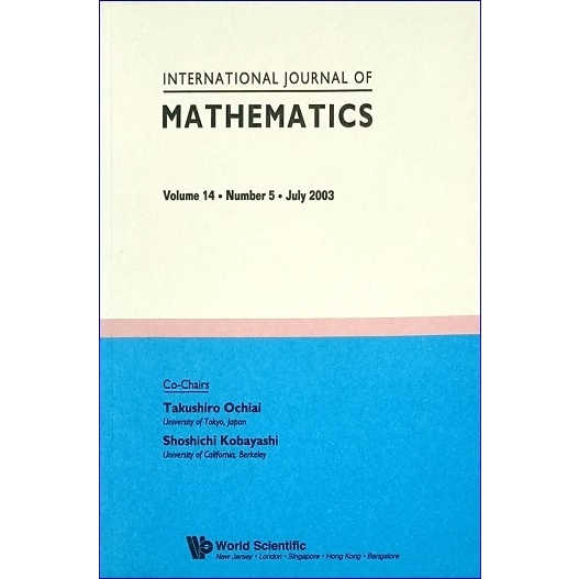 International Journal Of Mathematics Volume 14 - Number 5 - July 2003 Yr:2003 ISBN:974004625X