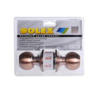 ลูกบิดSOLEX ลูกบิดประตู SOLEX ฝาจานเล็ก รุ่น 5500