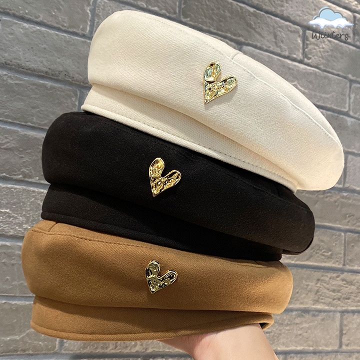 [ Heart Beret Hat ] หมวกเบเร่ต์ หมวกกันหนาว