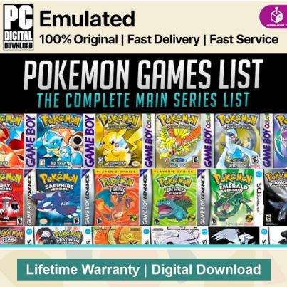 [PC] POKEMON GAMES COMPLETE SERIES 1996 - 2022 [DIGITAL DOWNLOAD | OFFLINE]