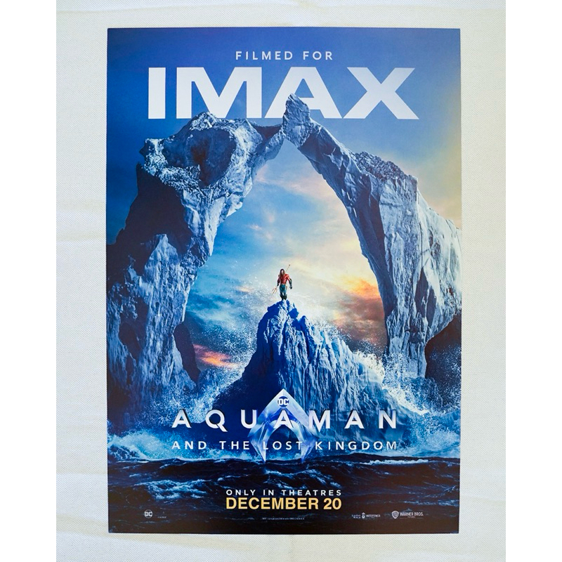โปสเตอร์ของแท้ “AQUAMAN 2” IMAX จาก Major Cineplex - Poster “AQUAMAN 2 : AND THE LOST KINGDOM” IMAX