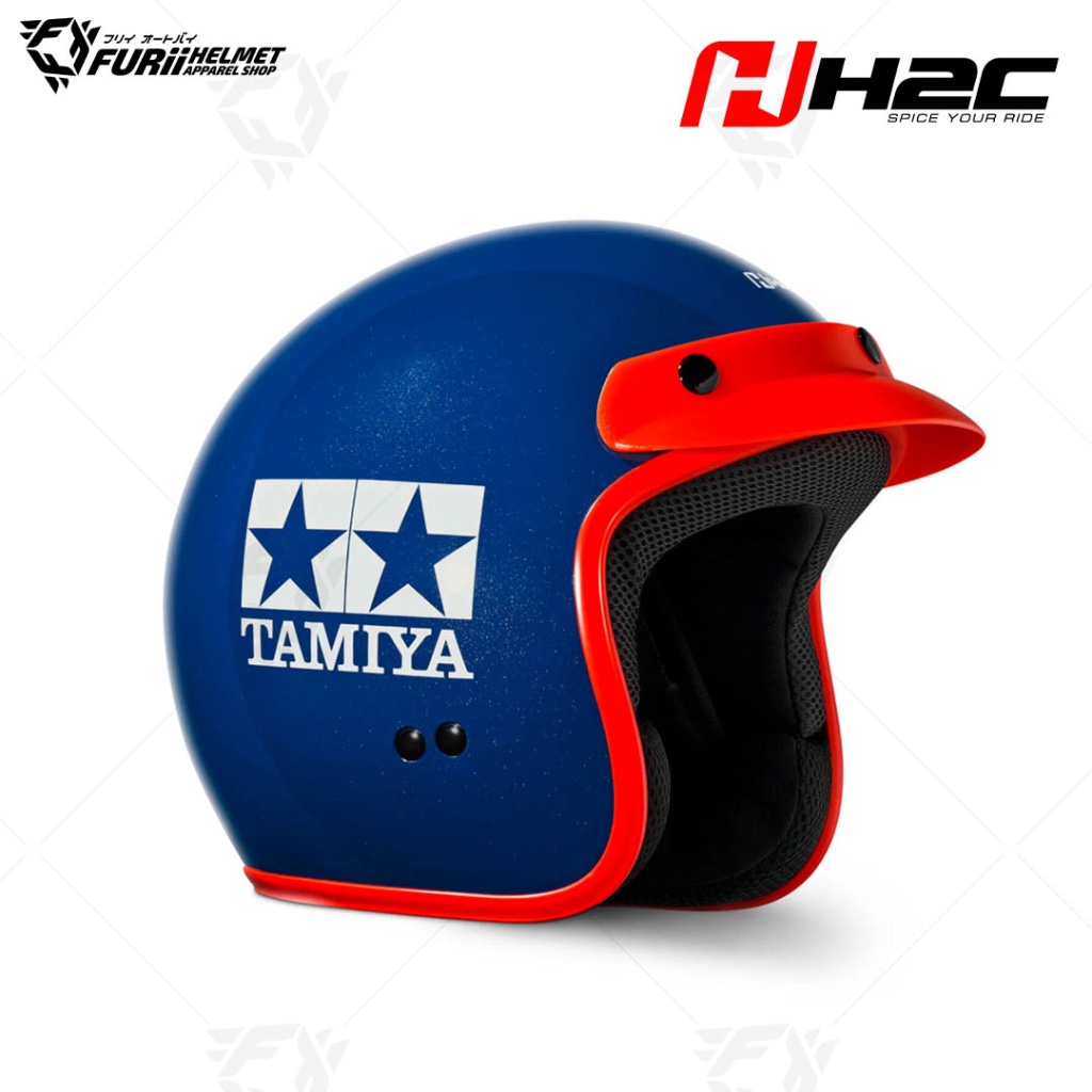 หมวกกันน็อค H2C TAMIYA Navy Blue ลิขสิทธิ์แท้ 100%