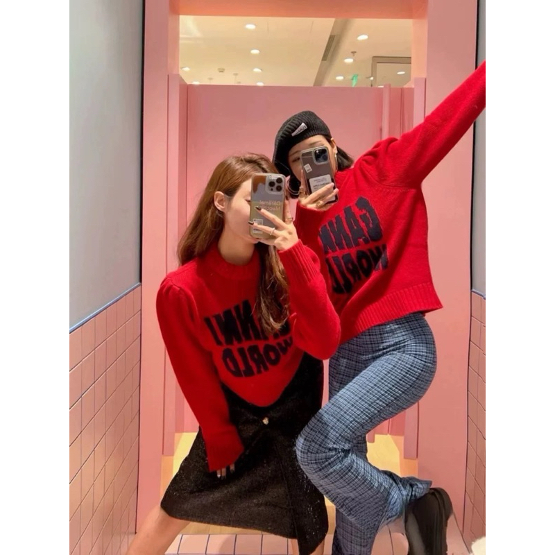 GAN WORLD WOOL SWEATER เสื้อสเวสเตอร์ไหมพรมงานแบรนด์ดัง แบบคุณตาเหนิง