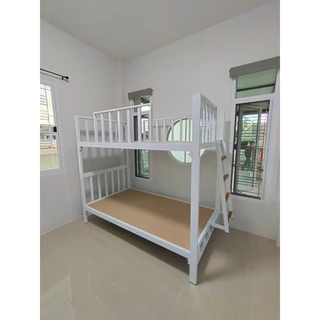 เตียงเหล็กกล่อง2ชั้น 3.5’ แถมฟรีไม้รอง เหล็กแข็งแรง หนารับน้ำหนักผู้ใหญ่
