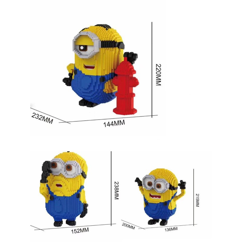 ตัวต่อนาโน ตัวใหม่ DM 3034 - 3036 - Minions มี3แบบ พร้อมส่งครับ