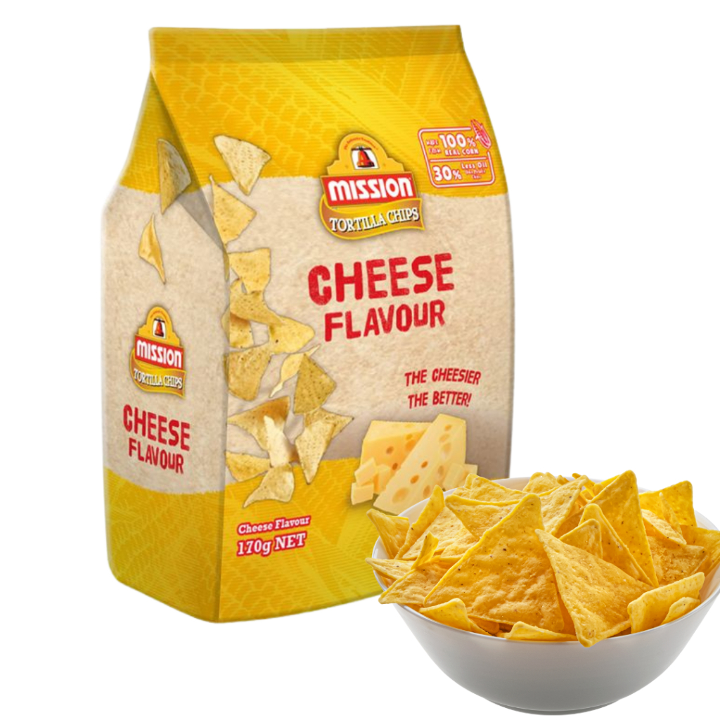 แป้งกรอบพร้อมทาน Tortilla Chips Nacho Chips Taco Chips 170g Mission แป้งกรอบ ตอร์ติยา นาโช ทาโก้ 170
