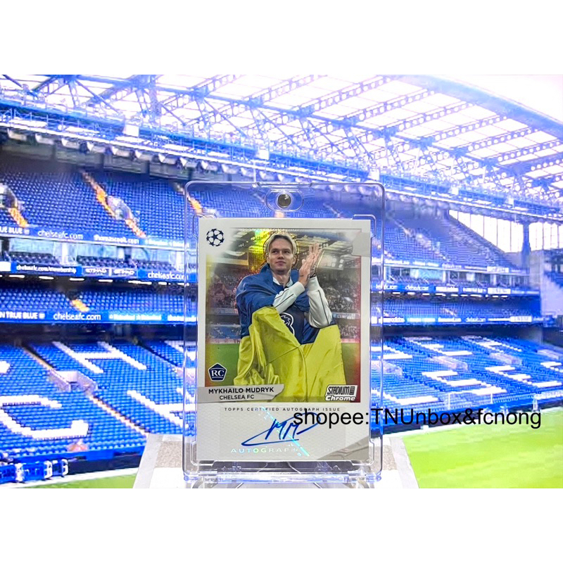 การ์ดลายเซ็นนีกฟุตบอล 2022-23 Topps - Mykhailo Mudryk