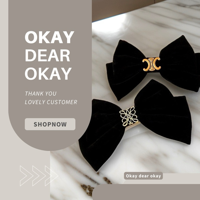 พร้อมส่ง 𝐇𝐚𝐢𝐫 𝐂𝐥𝐢𝐩𝐬 | กิ๊บติดผม กิ๊บติดผมแบรนด์เนม โบว์ติดผม สไตล์สาวเกาหลี