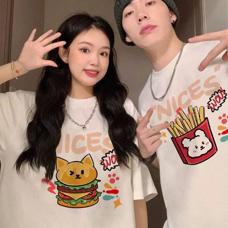 ES เสื้อยืดคอตตอน 100% เสื้อคอกลม ชายหญิง CT01