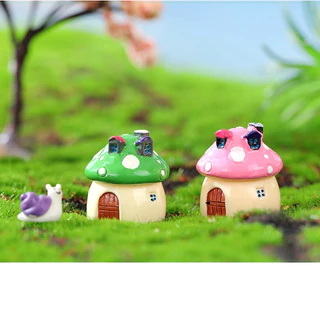 บ้านเห็ด น่ารักมุ้งมิ้ง มี 4 ขนาดให้เลือก (ราคา/ 1ชิ้น) ตุ๊กตาแต่งบ้าน สะสม แต่งสวน จัดสวนถาด พร็อพถ่ายรูป