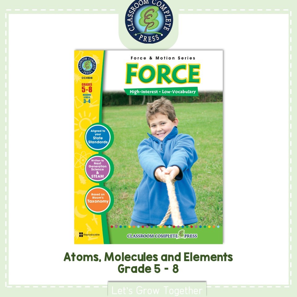 แบบฝึกหัดวิทยาศาสตร์  Science Worksheet with Answer Keys : Force for Grade 5-8
