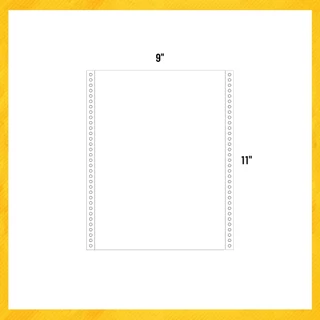 กระดาษต่อเนื่องเคมี ไม่มีเส้น 9x11" 2 ชั้น T.K.S. ***ขนาดA4***(สั่งไม่เกิน 2 กล่อง/ออร์เดอร์)***