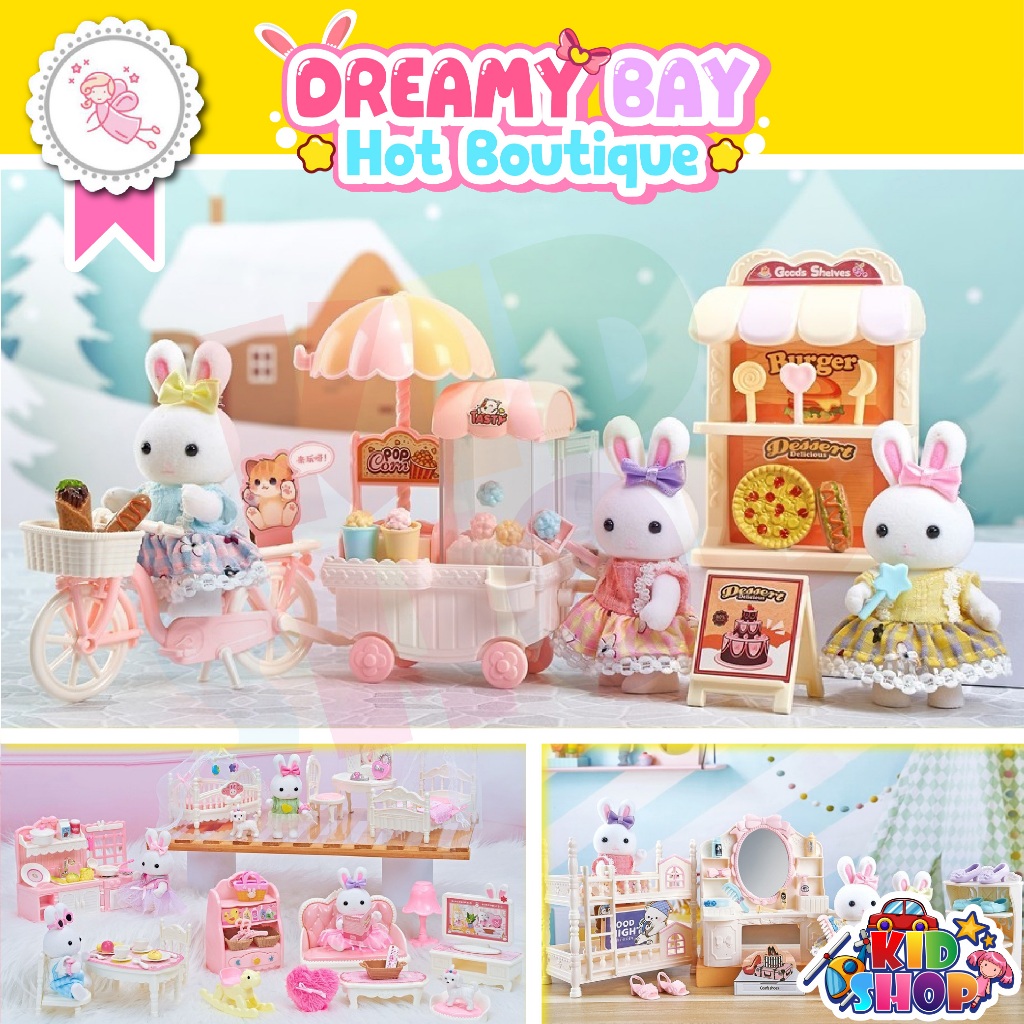 บ้านตุ๊กตา DIY บ้านกระต่ายและเฟอร์นิเจอร์ RABBIT HOUSE & FURNITURE