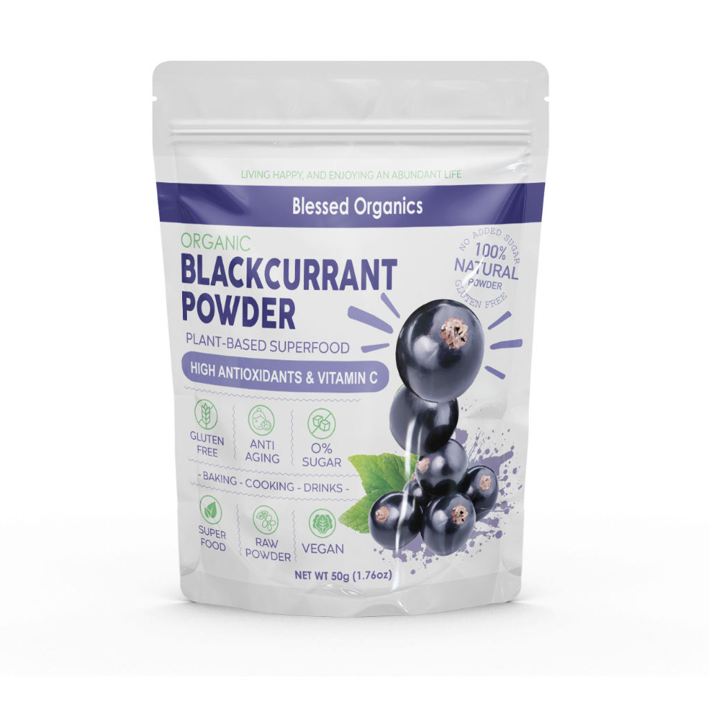ผงแบล็คเคอร์แรนท์ BLACKCURRANT ออแกนิค100% ฟื้นฟูจากภายในสู่ออร่าภายนอก