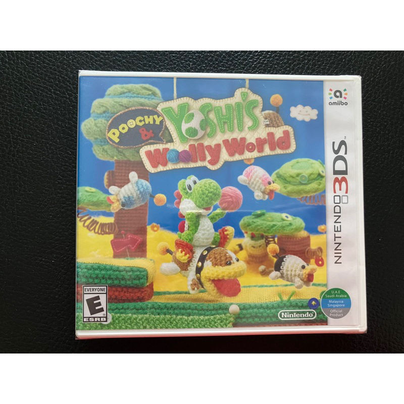 แผ่น 3DS Poochy & Yoshi's Woolly World (US)