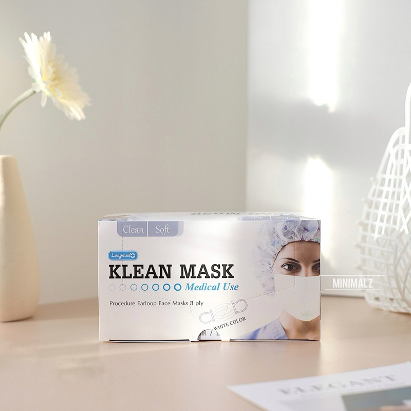 ล็อตใหม่ 5 สี✅ พร้อมส่ง✨ LONGMED กันฝุ่นPM2.5 หน้ากากอนามัยทางการแพทย์ Klean Mask Medical Use หน้ากาก แมส3D แมสหน้าเรียว