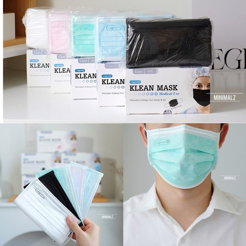 NEW พร้อมส่ง จัดโปร✨✅ KLEAN MASK กันฝุ่น PM2.5 หน้ากากอนามัยทางการแพทย์ LONGMED Medical Use แมส 3D แมสเกาหลี หน้าเรียว