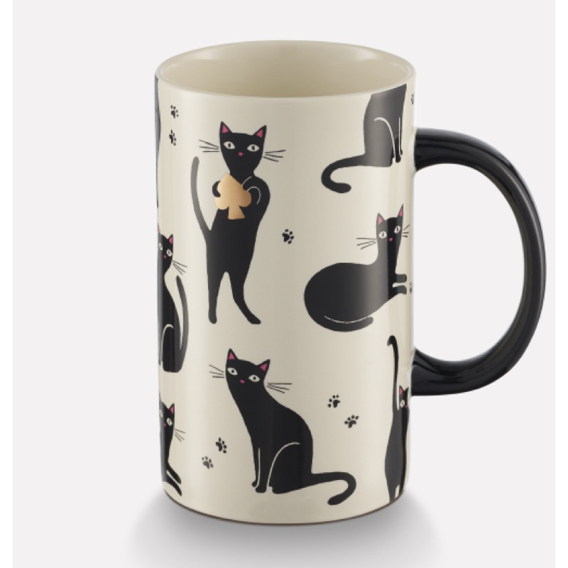 พร้อมส่ง Starbucks® X kate spade NEW YORK Handle Cat  Mug 355 ml