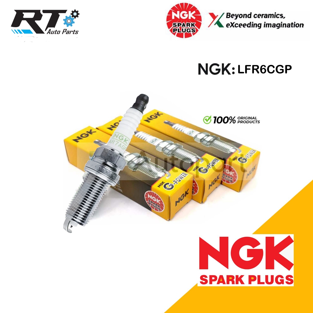 NGK หัวเทียน LFR6CGP / หัวเทียน Platinum สำหรับ Toyota Vigo Innova Ventury เบนซิน Teana J31 4สูบ Mir