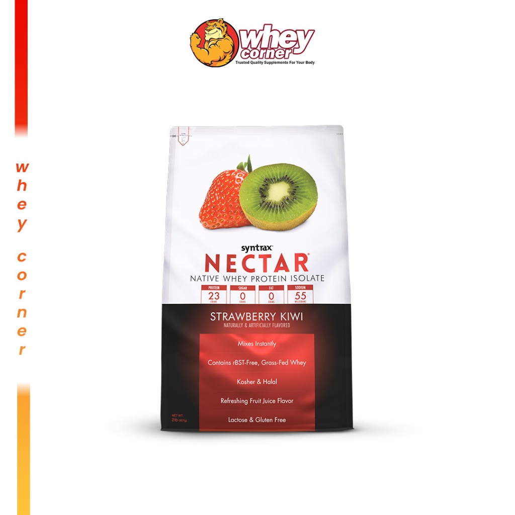 (เมื่อซื้อรส Lemon Tea รับฟรี! Syntrax Crystal Shaker 30oz 1 ใบ) Syntrax Nectar Whey Protein Isolate