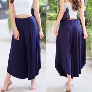 กางเกงขาบานย้วย กางเกงฮาเรม ผ้าเรย่อน นุ่มลื่น ยืดหยุ่นสูง ใ…