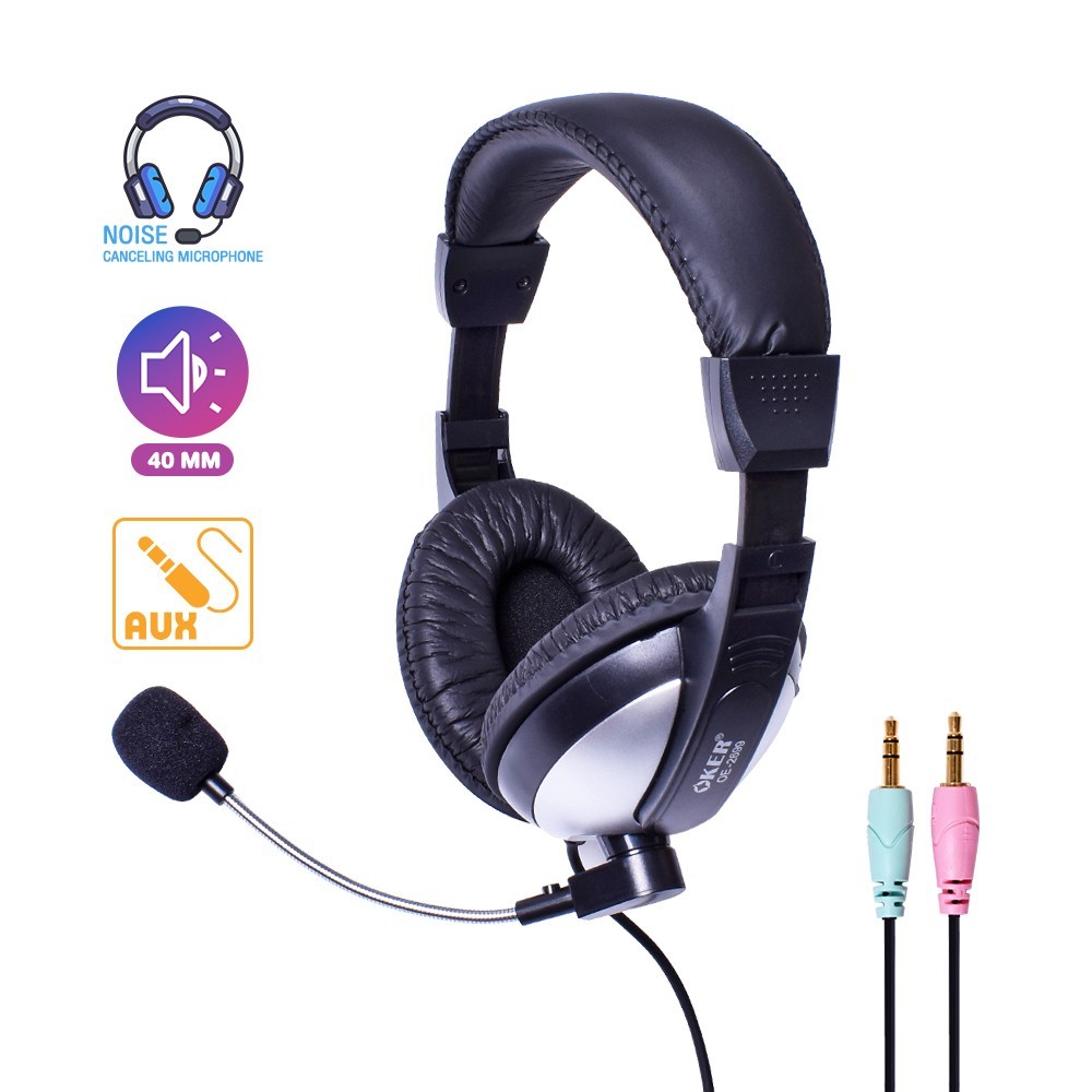 Oker ชุดหูฟังไมโครโฟน  POWERFUL BASS HEADSET OKER OE-2699