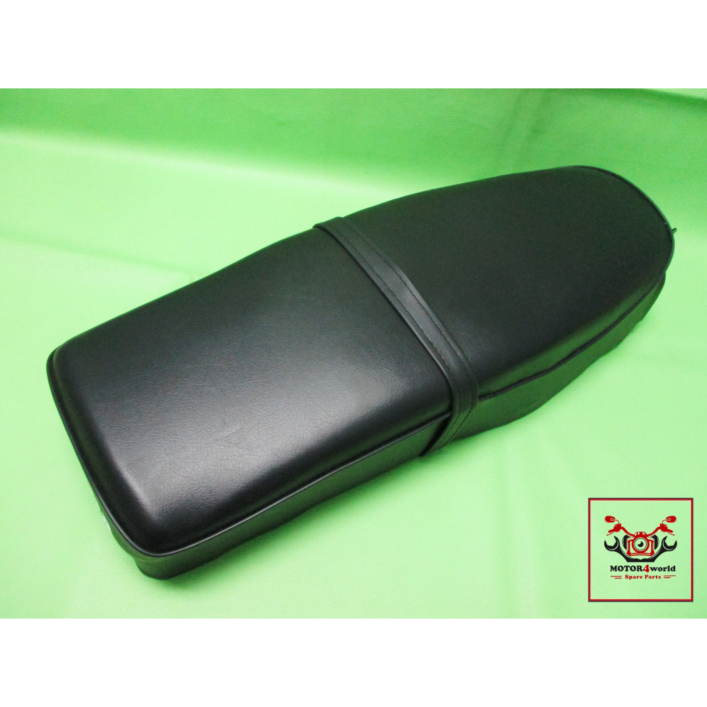 DOUBLE SEAT COMPLETE ASSY BLACK with SCREEN For HONDA C92 C95 CA92 CA95 / เบาะรถ ผ้าเรียบ สีดำ พร้อม