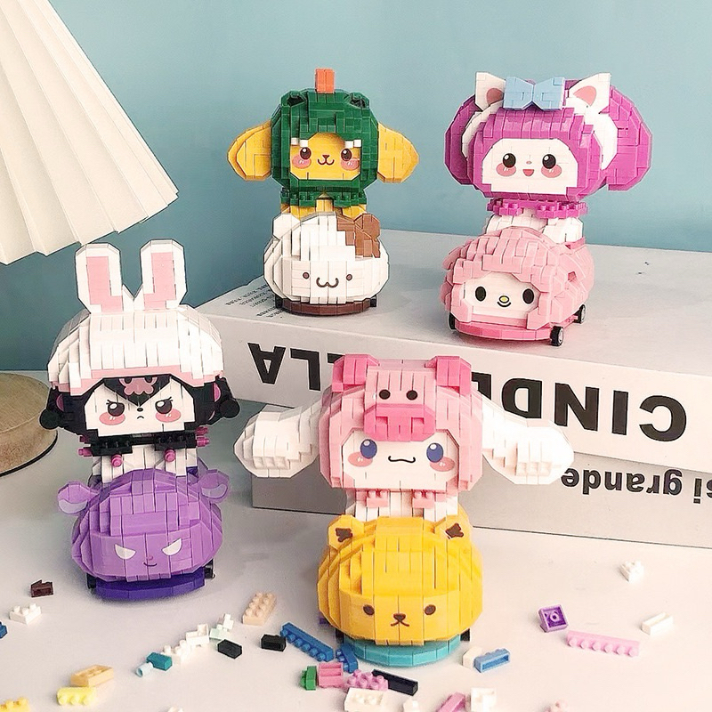 ตัวต่อนาโนไซส์ XL - Gejia 6060 - Sanrio - Cinnamoroll / Kitty / Pochacco