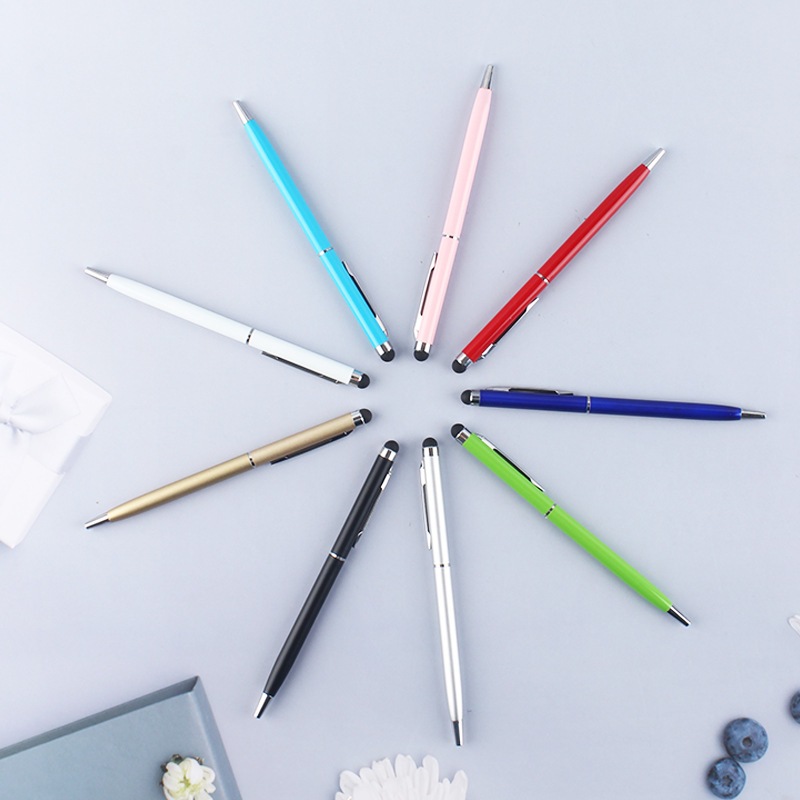 ปากกาทัสกรีน Stylus Pen 2 in 1 ใช้ได้ทุกรุ่นระบบ Android และ for ios ปากกาเขียนหน้าจอ หัวลูกลื่น 0.7mm. หมึกสีดำ ราคา ถูกที่สุด ดีลบีเคเค แกลเลอรีภาพที่ 2
