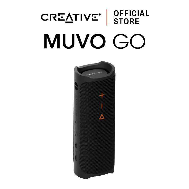 CREATIVE Muvo Go (Black) ลำโพง Bluetooth® 5.3 พกพากันน้ำได้ สีดำ