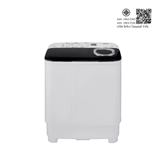 TOSHIBA เครื่องซักผ้า 2 ถัง ความจุ 7.5 กิโลกรัม รุ่น VH-H85MT (สีขาว)
