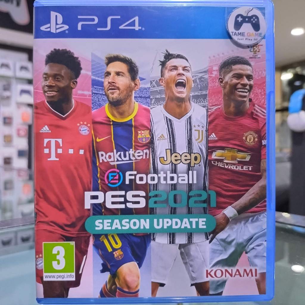 (ภาษาอังกฤษ) มือ2 PS4 PES 2021 แผ่นPS4 เกมPS4 มือสอง (เล่นกับ PS5 ได้ เกมฟุตบอล Fifa eFootball PES2021 Season Update)