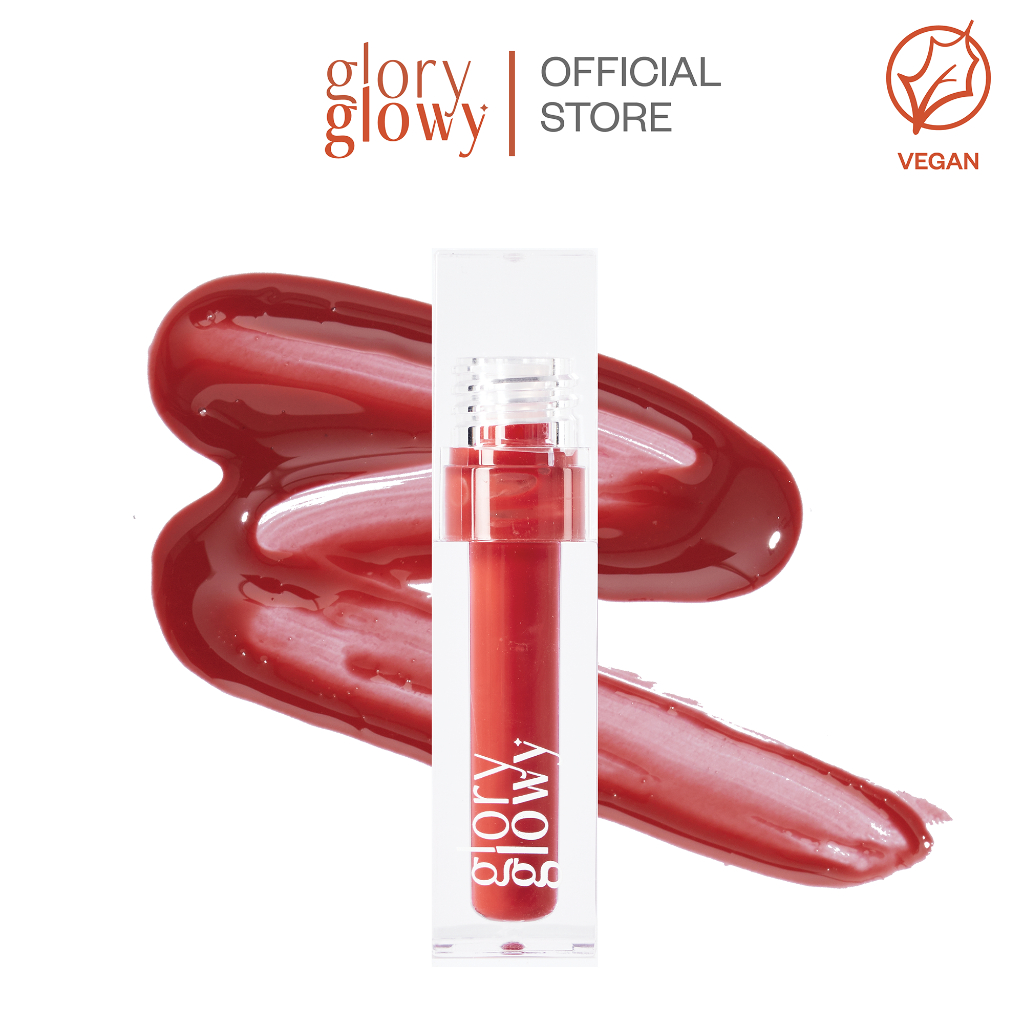 GLORYGLOWY GLOW GLOSS TINT - JAZZBERRY - โกลวกลอสทิ้นท์ เนื้อพุดดิ้ง ชุ่มชื้น ติดทน สีชัด โกลวเงาสวย
