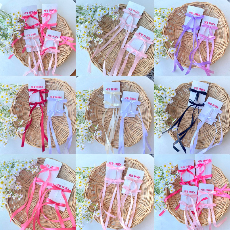 พร้อมส่ง ร้าน กิ๊บโบว์หางยาว กิ๊บริบบิ้น โบว์เจนนี่ จีซู