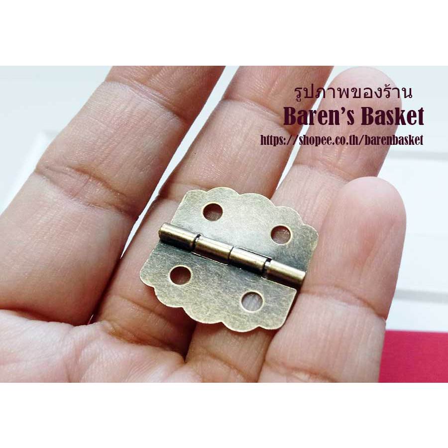 บานพับขอบหยักสีทองเหลืองรมดำสไตล์แอนทีค