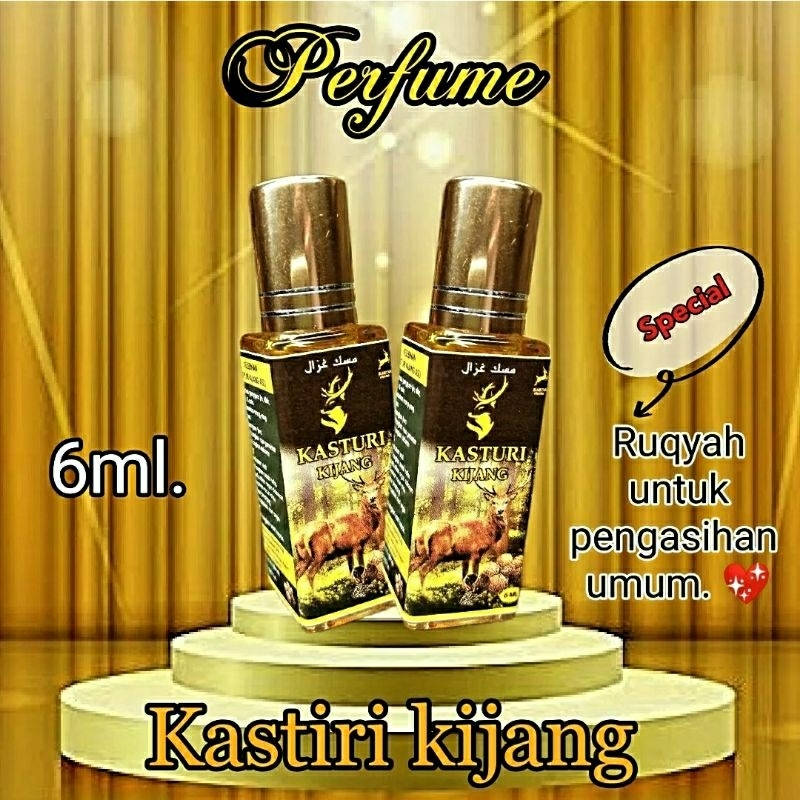 น้ำหอมชะมดเชียง(Kasturi kijang)3ml.ไม่มีแอลกอฮอล์ /ผ่านการรุกยะห์ เรียบร้อยเเล้ว
