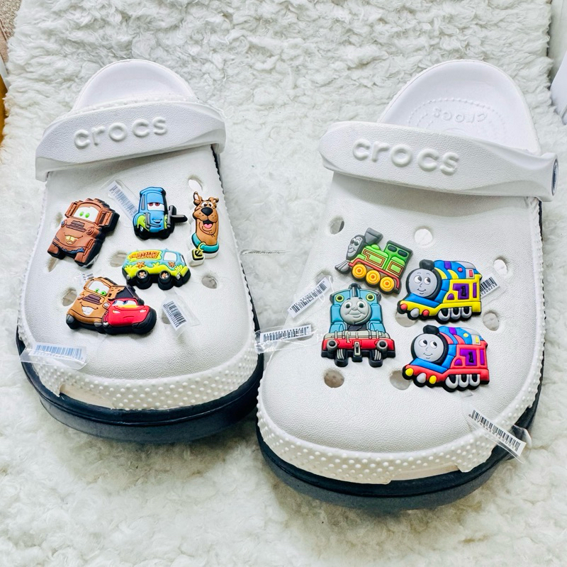 JBS 🍭🌈ตัวติดรองเท้ามีรู รถ บัส “ รถไฟ โทมัส และเมเทอร์ แมคควีน ”👠🌈Shoe Charm “ Car & Thomas “ bus งานดี สีสวยสด สวยสุด