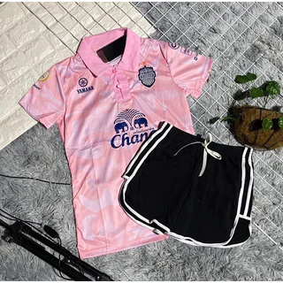ชุดกีฬามีทั้งเสื้อเเละกางเกง ผ้าใส่สบาย เสื้อฟรีไซส์