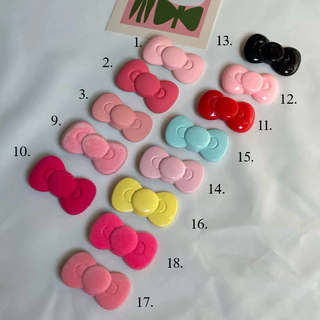 พร้อมส่ง🇹🇭 ราคา/ชิ้น B017 กิ๊บติดผม โบว์ติดผม กุหลาบสีชมพู ที่ติดผม ที่หนีบผม เครื่องประดับผม