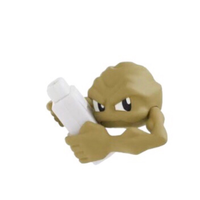 Pokemon Gacha Gyutto Dakitsuki Cable Cover Geodude Mini Figure Cord Keeper