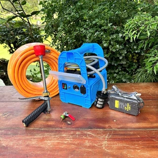 เครื่องพ่นยาแบตเตอรี่ ปั๊มน้ำคู่ กระเป๋าหิ้ว 12v 12 บาร์ พร้อมสายหนา 3 ชั้น แรง ลากสายได้ไกล พ่นสูง 10เมตร