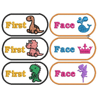 ป้ายชื่อตัวรีดขนาด L (งานปัก)