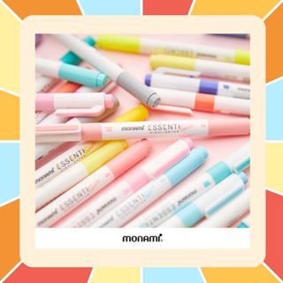 Monami ปากกาไฮไลท์ 16 เฉดสี Essenti Twin Highlighter โมนามิ …