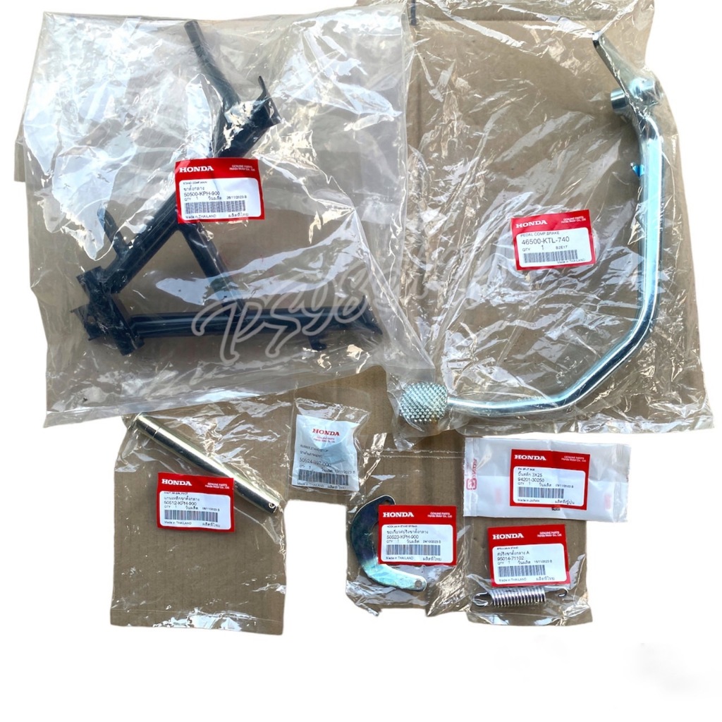 ชุดขาตั้งคู่พร้อมขาเบรก เวฟ125 r,s,i wave125 แท้ศูนย์100%wave100ยูบ็อก05 ชุด7ชิ้น 50500-KPH-900 ขาตั้งกลาง - รูปที่ 2