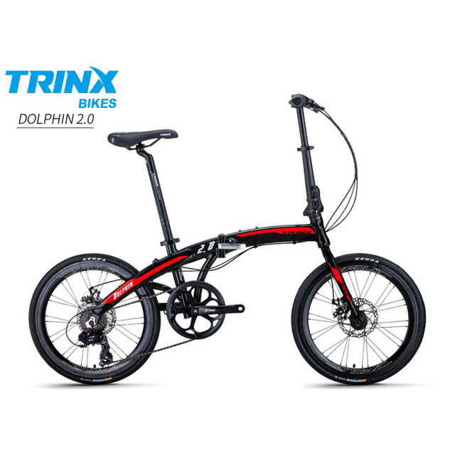 *ผ่อนได้ คอยน์คืน* TrinX Dolphin 2.0 จักรยานพับ 20" เฟรมอัลลอยด์ 7 สปีด ดิสเบรค